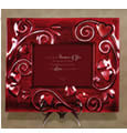 Grasslands Road Frame Red Glass Hearts in Gift Box