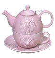 Andrea by Sadek Peony Pink Tea for One Teapot