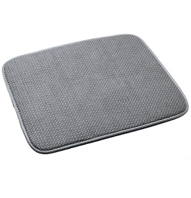 Norpro 16 x 18 Inches Microfiber Dish Drying Mat, Grey