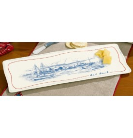 By The Sea Seaworthy Sailboat Cheese Tray