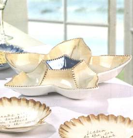 By the Sea Starfish Serving Dish Sectioned Server