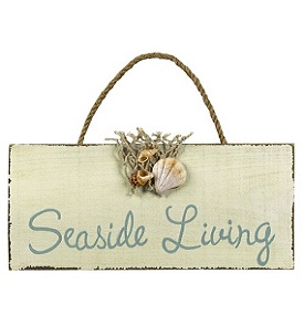 By the Sea Wall Plaque Seaside Living