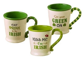 Celtic Peekaboo Irish Mug - Eat Drink & Be Irish