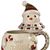 Grasslands Road SnoCountry Snowman Covered Candy Bowl Jar
