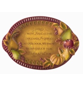 Home Again Leaf Tray Server Thankful from Grasslands Road by Amscan