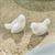 Melody Floral & Birds SALT & PEPPER Shakers WHITE