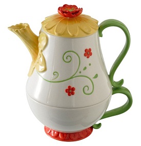 Grasslands Road Petals Tea Pot and Cup Daffodil