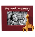 Pink Me and Mommy Frame with Giraffes