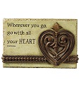 Grasslands Road Words of Life Plaque Go With Heart