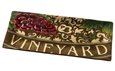 Vineyard Meritage Serving Tray - Rectangular Grapes 