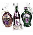 Kurt Adler Ornament Wine Bottle - style A or C