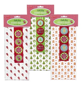 Grasslands Road Acetate Holiday Sweet Bags & Stickers Packge of 8