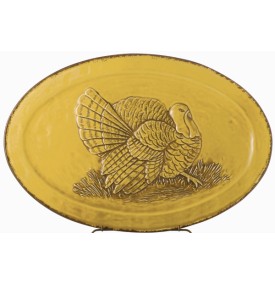 Home Again Turkey Platter - Tuscan Gold